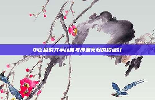 小区里的共享药箱与那盏亮起的楼道灯