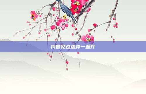 我曾见过这样一盏灯
