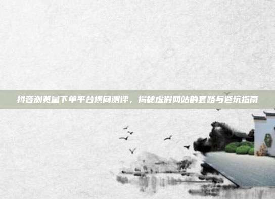抖音浏览量下单平台横向测评,揭秘虚假网站的套路与避坑指南