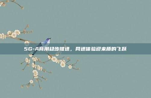 5G-A商用稳步推进，网速体验迎来质的飞跃